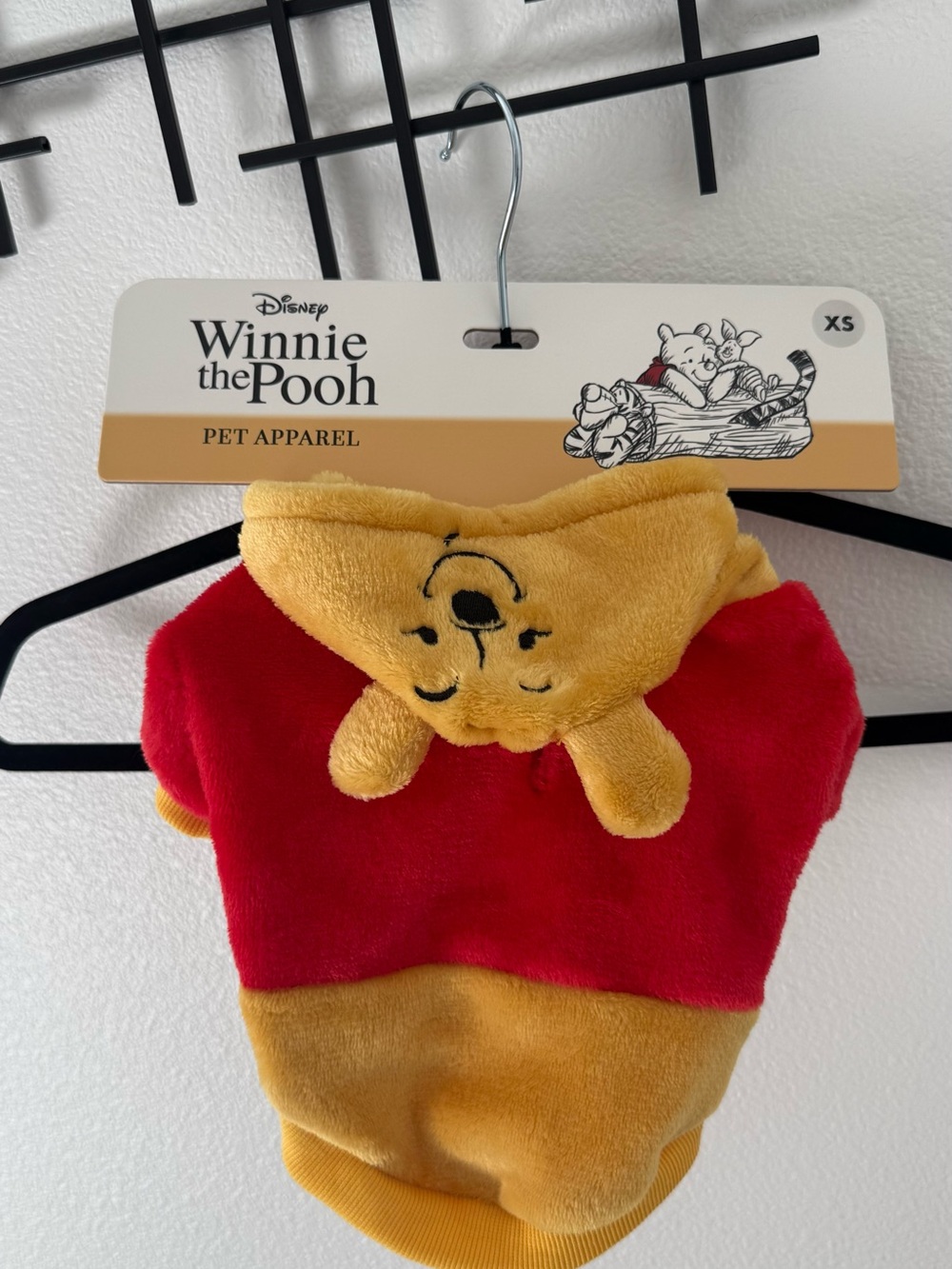 Disney Winnie the Pooh Pet Costume XS Plush Hoodie NWT